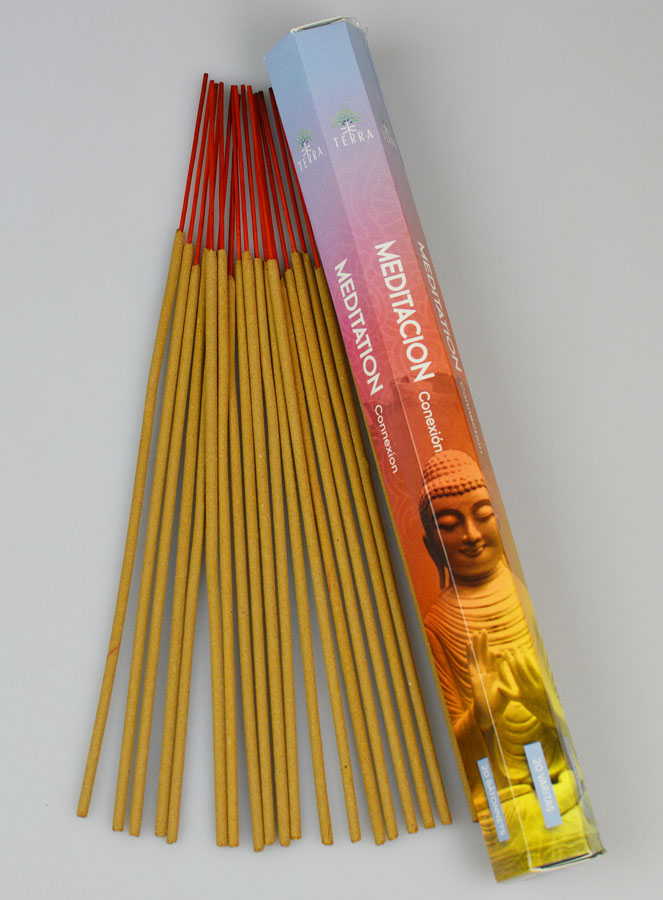 Encens en Bâtonnets Méditation 20g - Sans Charbon (pic 1)