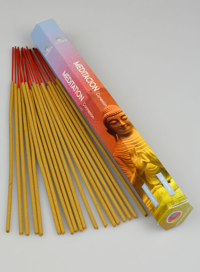 Encens en Bâtonnets Méditation 20g - Sans Charbon (pic 2)
