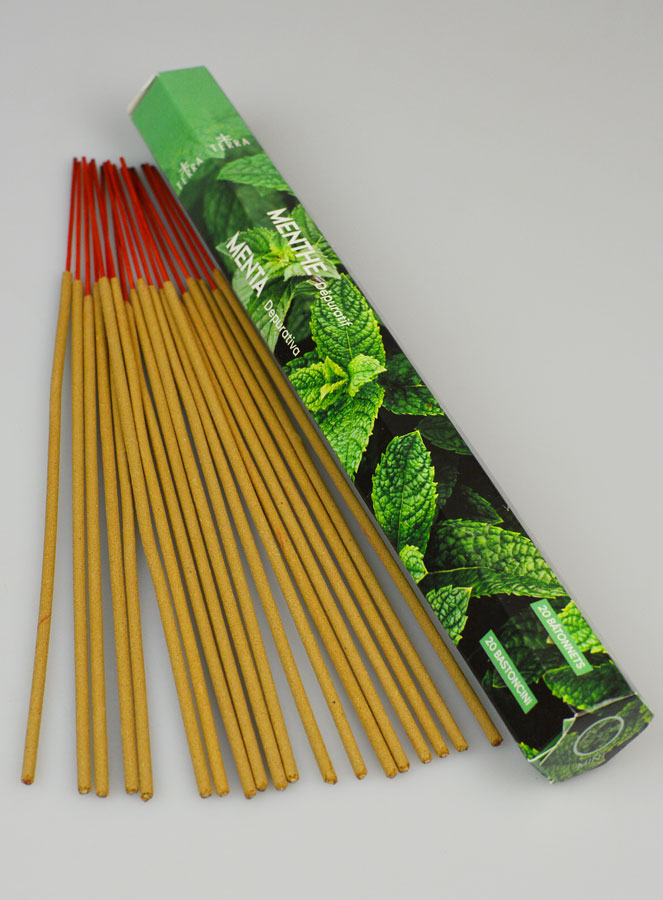 Encens en Bâtonnets Menthe 20g - Sans Charbon (pic 2)