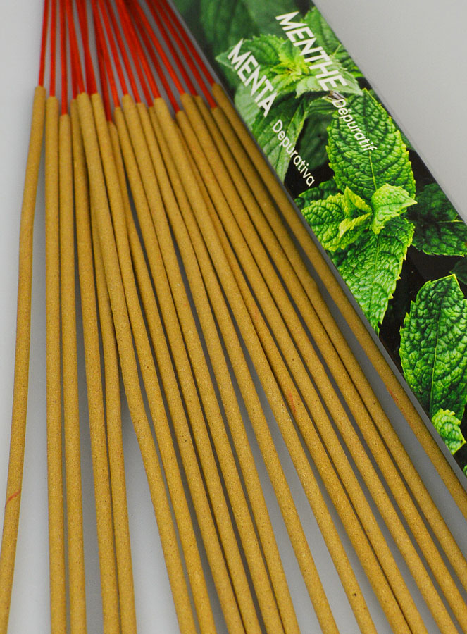 Encens en Bâtonnets Menthe 20g - Sans Charbon (pic 4)