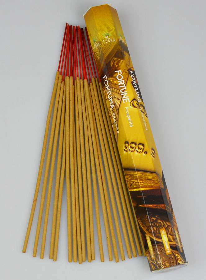 Encens en Bâtonnets Fortune 20g - Sans Charbon (pic 1)