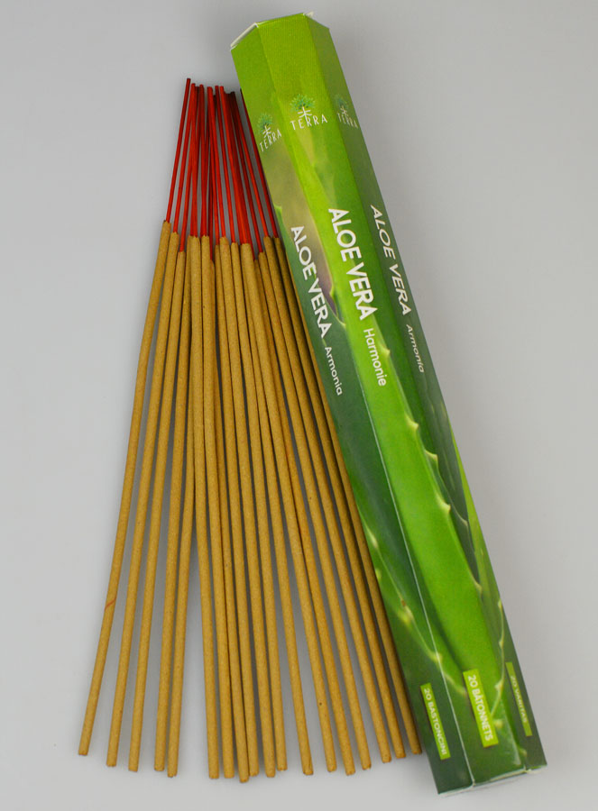 Encens en Bâtonnets Aloe Vera 20g - Sans Charbon (pic 1)