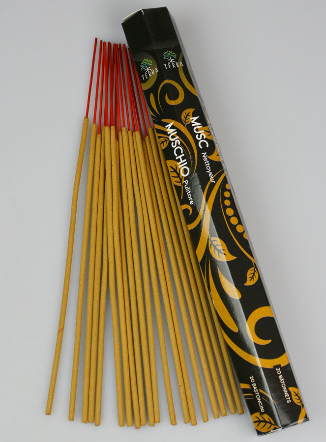 Encens en Bâtonnets Musc 20g - Sans Charbon (pic 1)