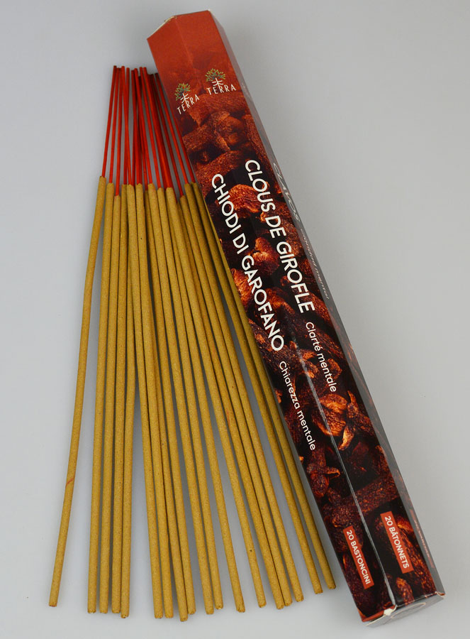 Encens en Bâtonnets Clou de Girofle 20g - Sans Charbon (pic 1)
