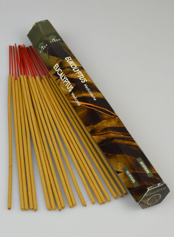 Encens en Bâtonnets Eucalyptus 20g - Sans Charbon (pic 2)