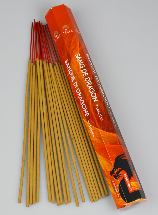 Encens en Bâtonnets Sang du Dragon 20g - Sans Charbon (pic 1)