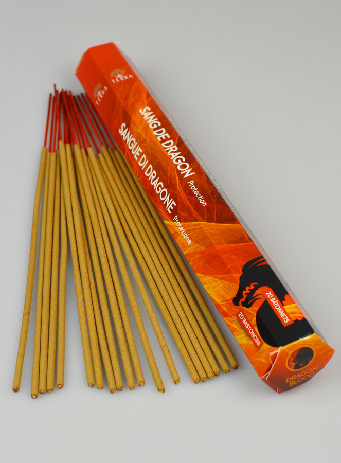 Encens en Bâtonnets Sang du Dragon 20g - Sans Charbon (pic 2)
