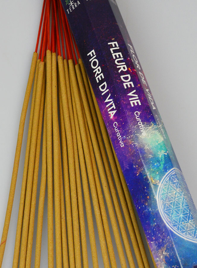 Encens en Bâtonnets Fleur de Vie 20g - Sans Charbon (pic 3)