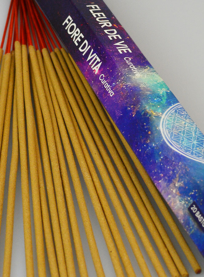 Encens en Bâtonnets Fleur de Vie 20g - Sans Charbon (pic 4)