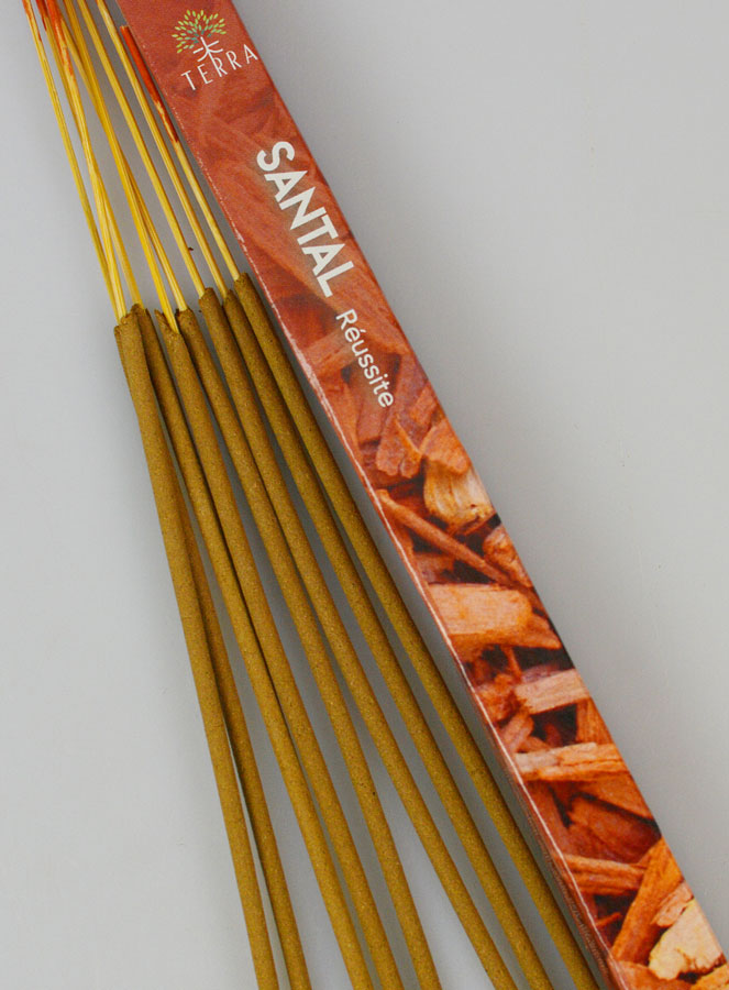 Encens en Bâtonnets Bois de Santal 12g - Sans Charbon (pic 3)