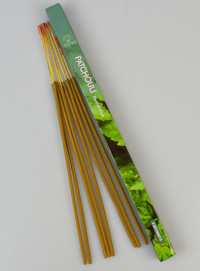 Encens en Bâtonnets Patchouli 12g - Sans Charbon (pic 1)