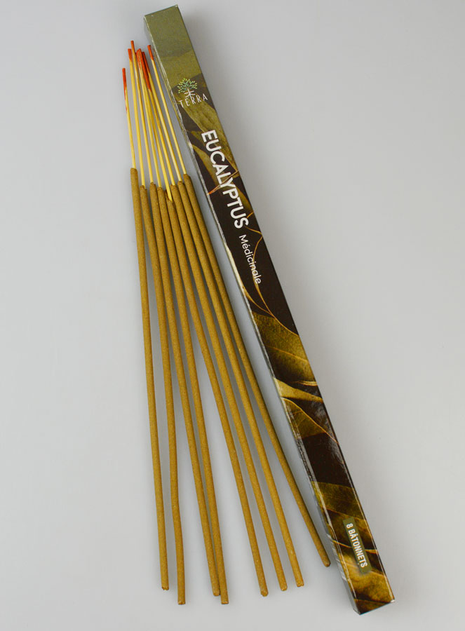 Encens en Bâtonnets Eucalyptus 12g - Sans Charbon (pic 1)