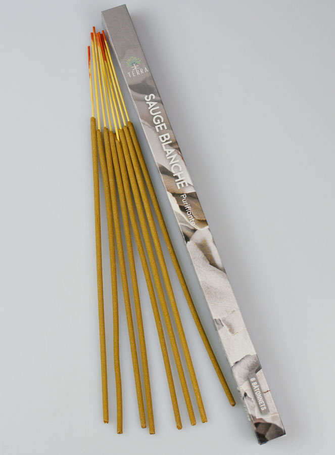 Encens en Bâtonnets Sauge Blanche 12g - Sans Charbon (pic 1)