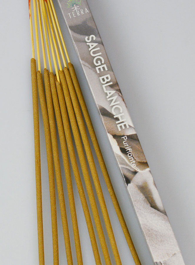 Encens en Bâtonnets Sauge Blanche 12g - Sans Charbon (pic 3)