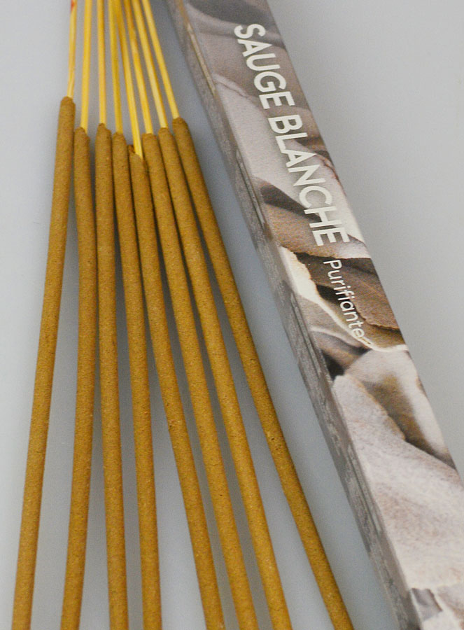 Encens en Bâtonnets Sauge Blanche 12g - Sans Charbon (pic 4)