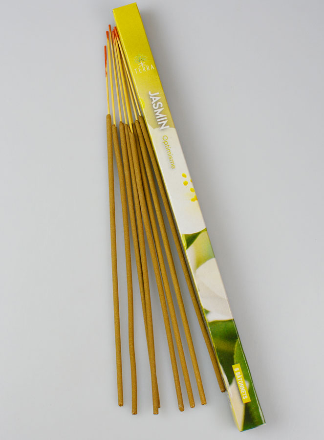 Encens en Bâtonnets Jasmin 12g - Sans Charbon (pic 1)