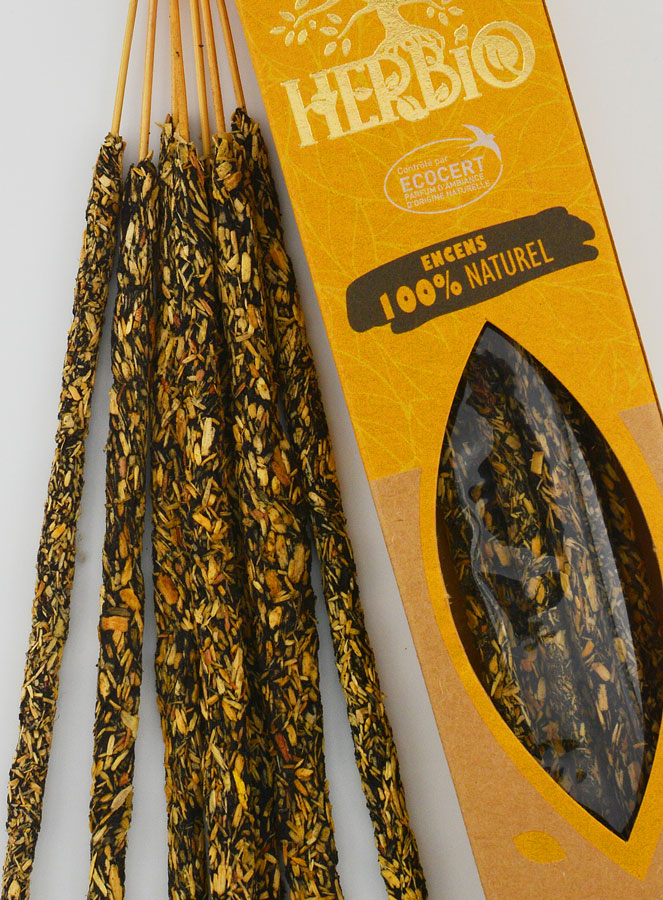 Bâtonnets d'Encens HERBIO Ecocertifiés - Palo Santo 20g (pic 3)