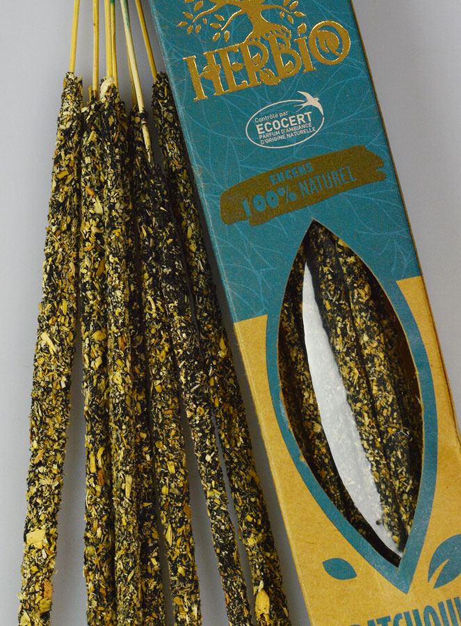 Bâtonnets d'Encens HERBIO 100% Naturel - Patchouli 25g (pic 3)
