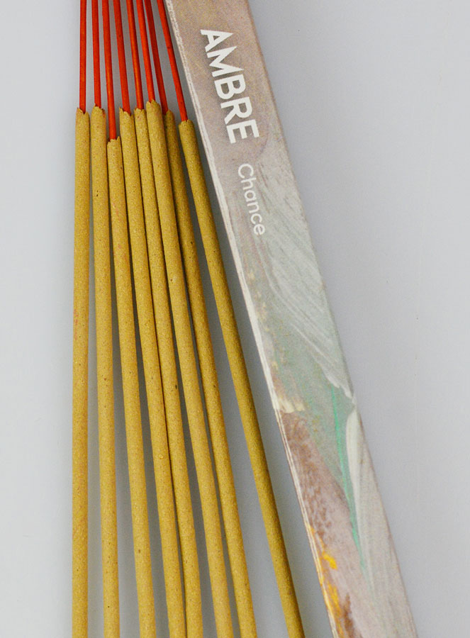 Encens en Bâtonnets Ambre 12g - Sans Charbon (pic 3)