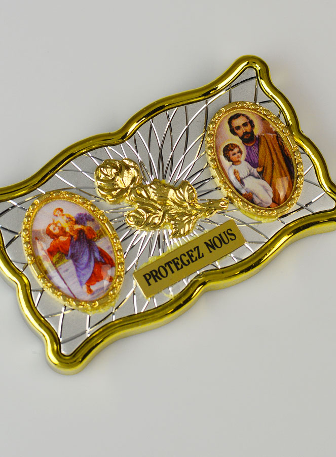 Plaque Auto Magnet St Christophe & St Joseph (pic 3)