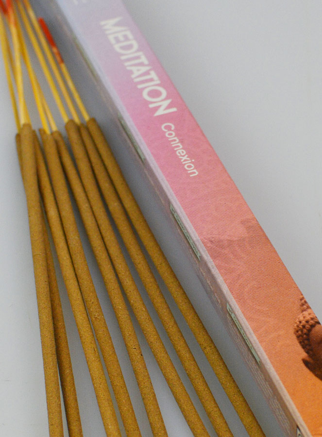 Encens en Bâtonnets Méditation 12g - Sans Charbon (pic 4)