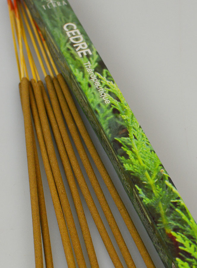 Encens en Bâtonnets Cèdre 12g - Sans Charbon (pic 4)