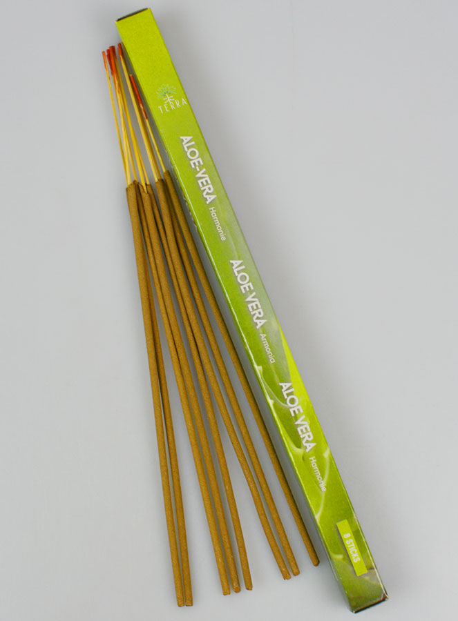 Encens en Bâtonnets Aloe Vera 12g - Sans Charbon (pic 1)