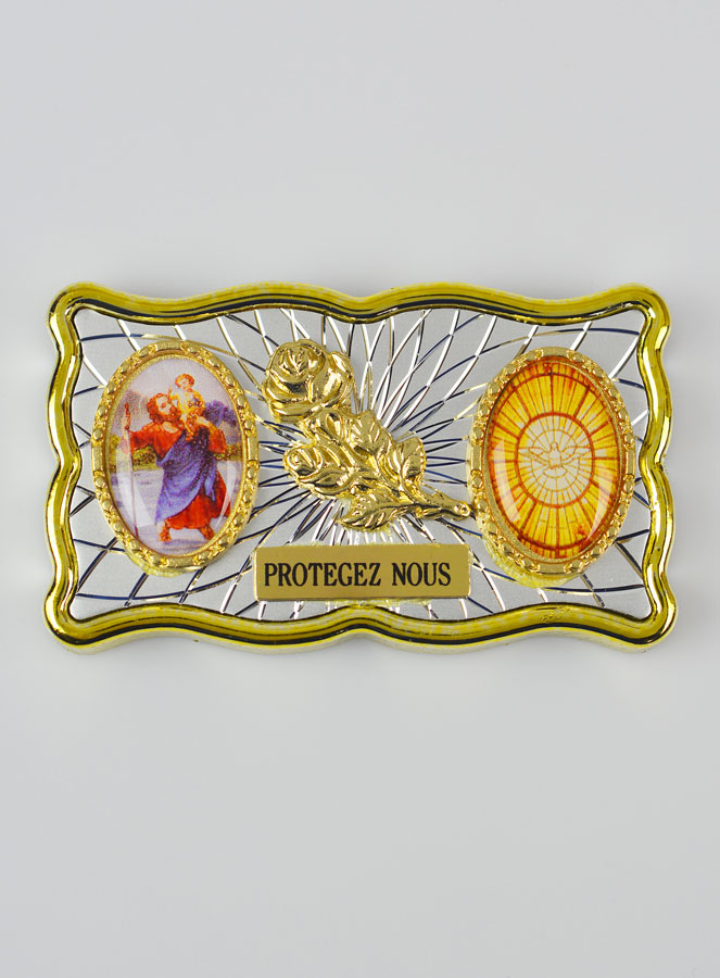 Plaque Auto Magnet St Christophe & Saint Esprit (pic 1)