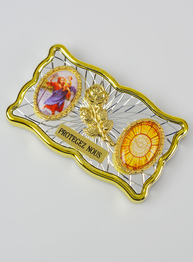 Plaque Auto Magnet St Christophe & Saint Esprit (pic 2)