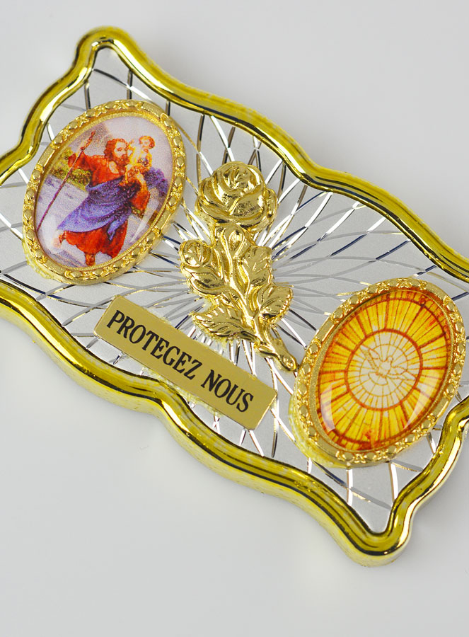 Plaque Auto Magnet St Christophe & Saint Esprit (pic 3)