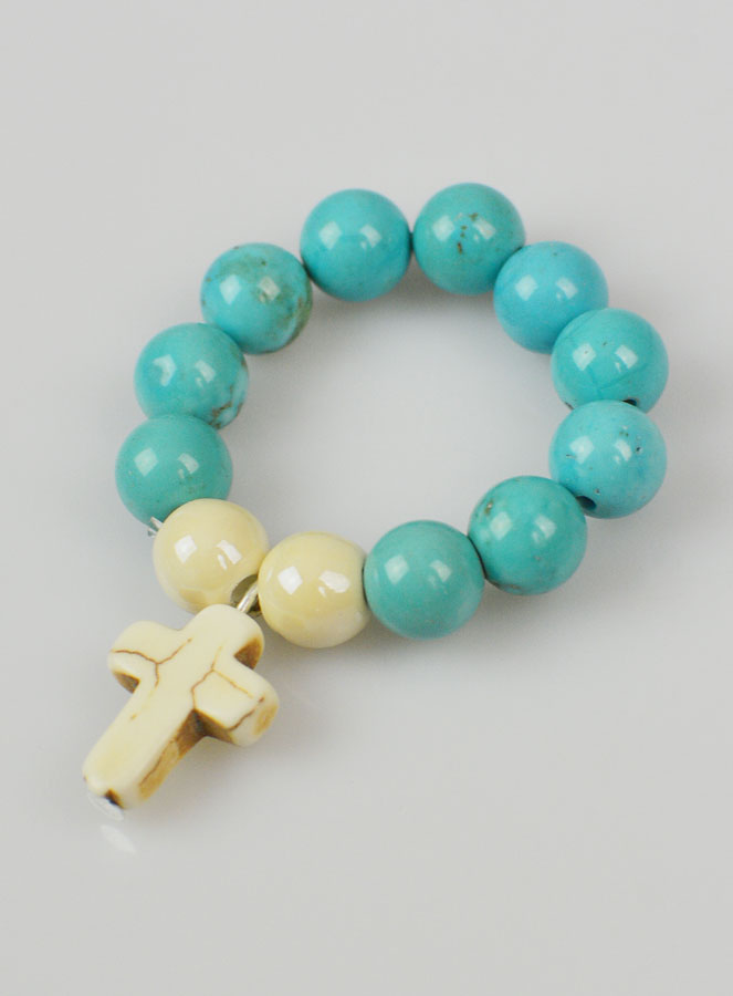 Dizainier en Pierre Naturelle - Turquoise 8mm (pic 2)