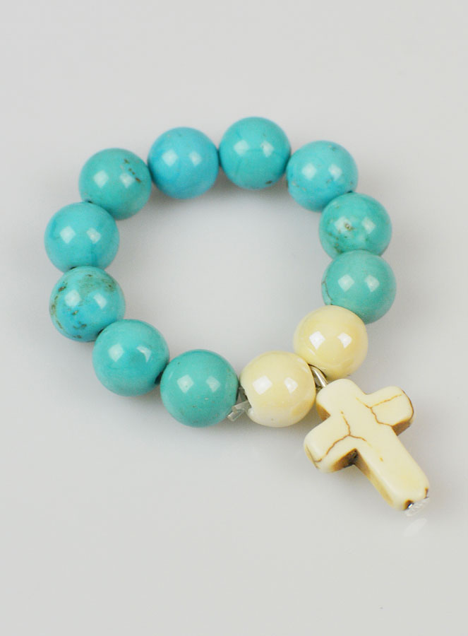 Dizainier en Pierre Naturelle - Turquoise 8mm (pic 3)