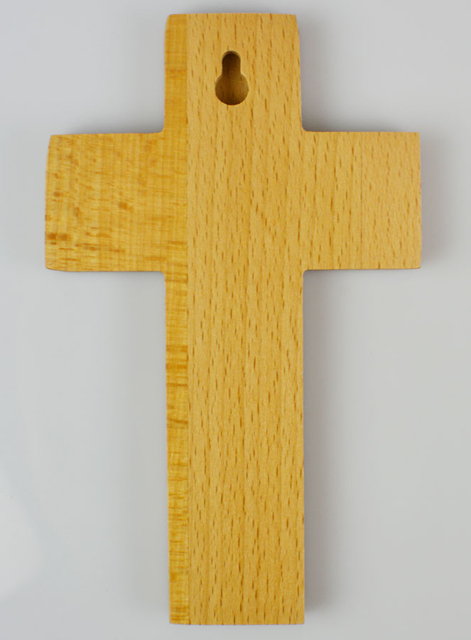 Croix Enfant en Bois - Jésus le Bon Berger (pic 4)