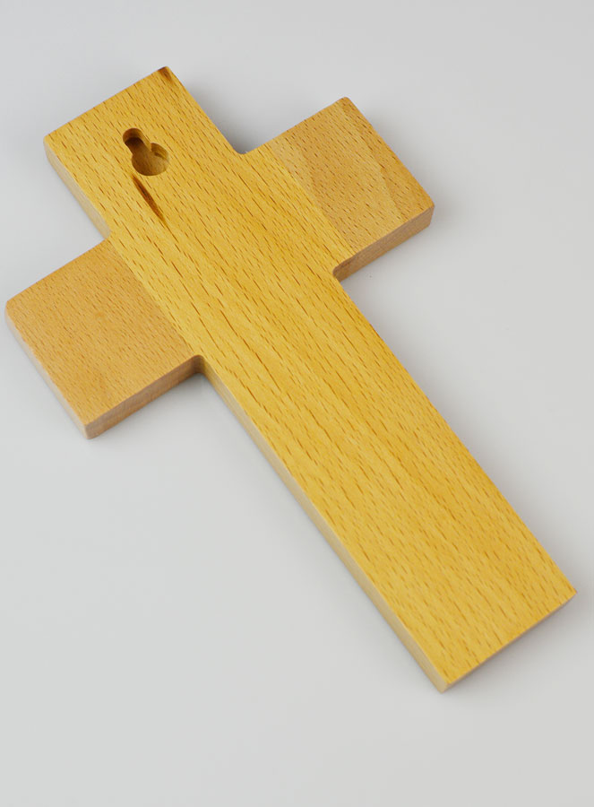 Croix Enfant en Bois - Jésus Dieu de Paix et de Communion (pic 4)