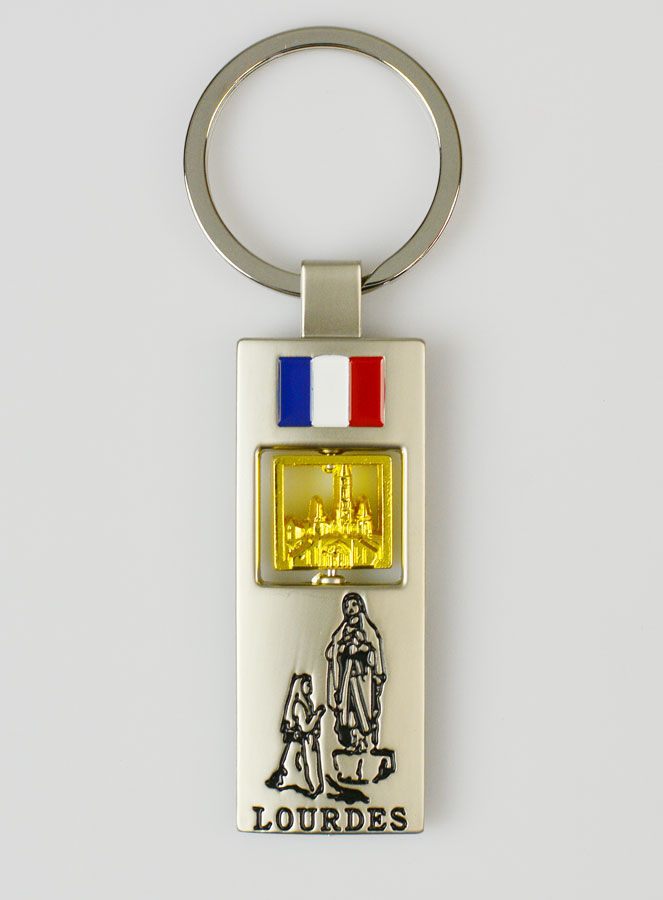 Porte-clés de Lourdes - Basilique Pivotante (pic 1)