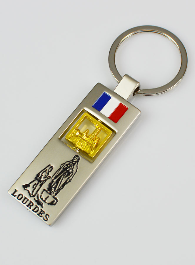 Porte-clés de Lourdes - Basilique Pivotante (pic 2)