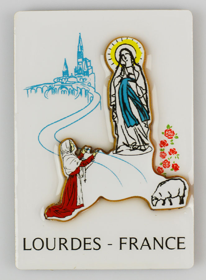 Magnet Apparitions de Lourdes en 2D (pic 1)