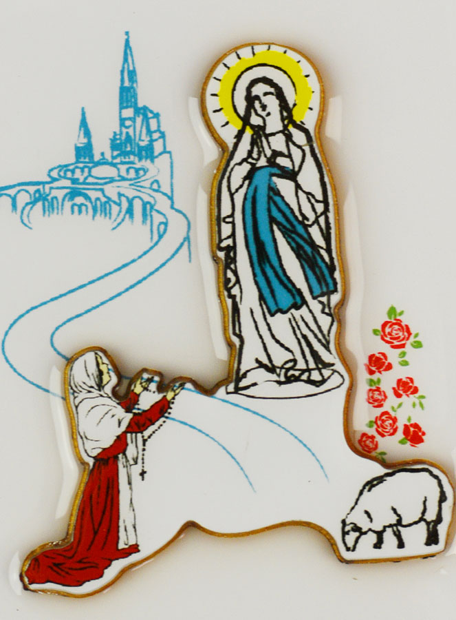 Magnet Apparitions de Lourdes en 2D (pic 4)