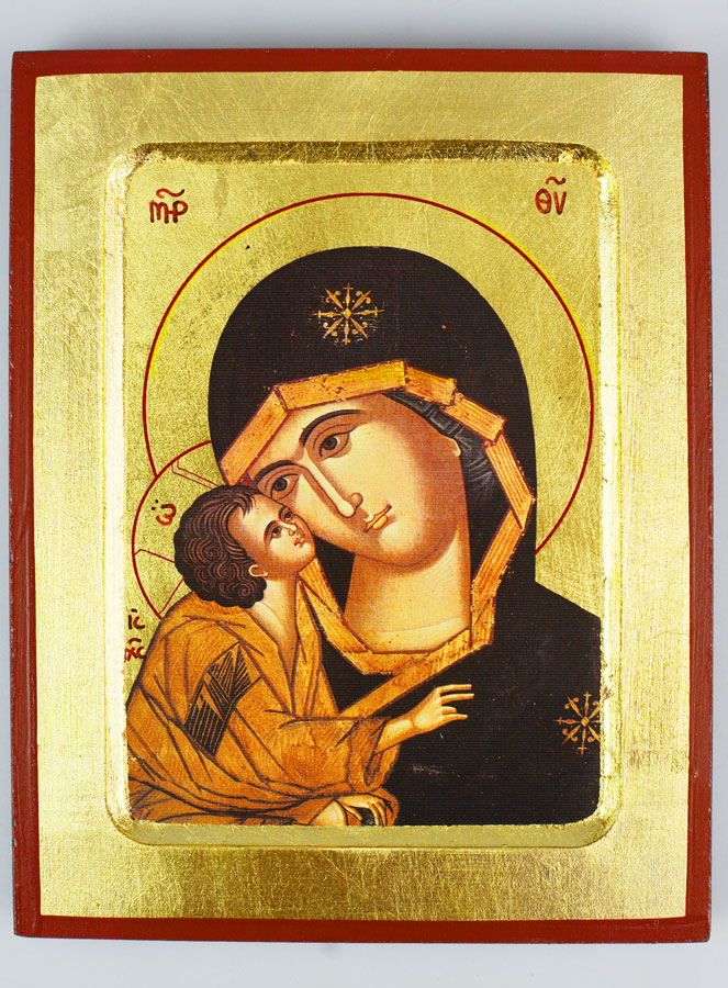 Icône Religieuse Vierge de Vladimir 18cm (pic 1)