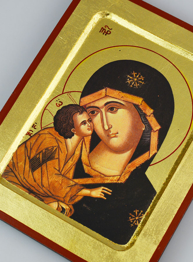Icône Religieuse Vierge de Vladimir 18cm (pic 2)