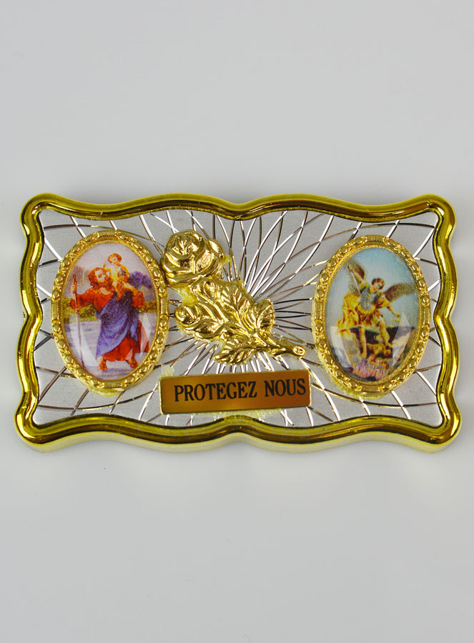 Plaque Auto Magnet St Christophe & Saint Michel (pic 1)