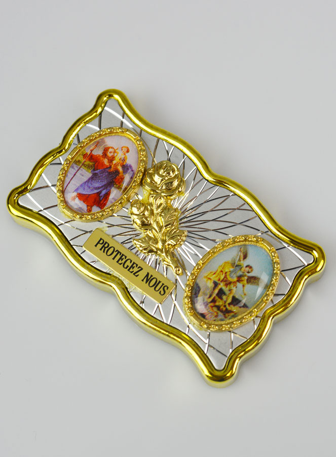 Plaque Auto Magnet St Christophe & Saint Michel (pic 2)