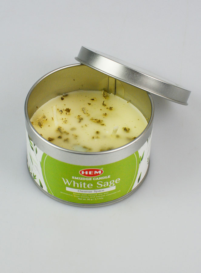 Bougie Parfumée Smudge Luxe Sauge Blanche & Pierres (pic 1)