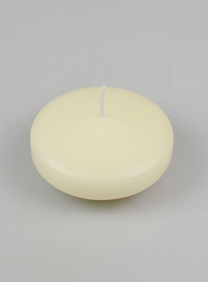 Grande Bougie Flottante Couleur Ivoire - 8 cm (pic 2)
