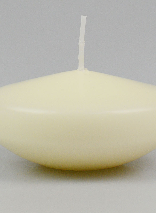 Grande Bougie Flottante Couleur Ivoire - 8 cm (pic 3)
