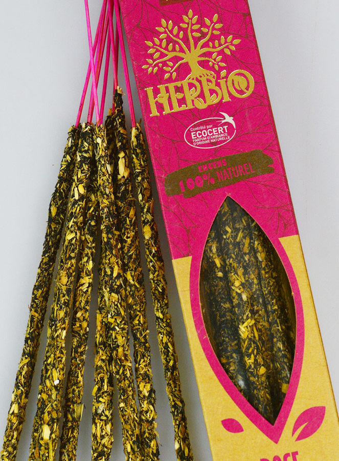 Bâtonnets d'Encens HERBIO Ecocertifiés - Rose 25g (pic 3)