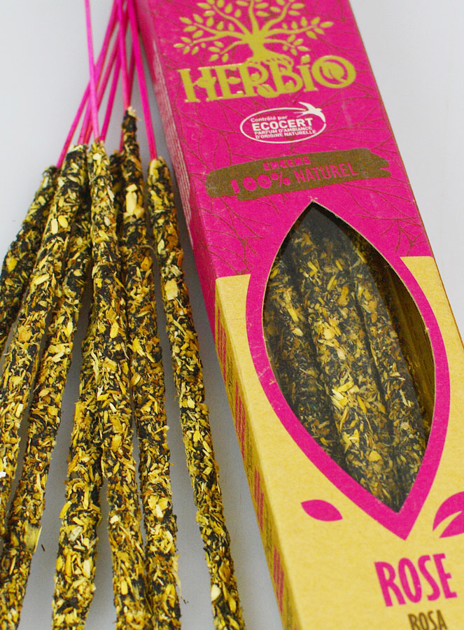 Bâtonnets d'Encens HERBIO Ecocertifiés - Rose 25g (pic 4)