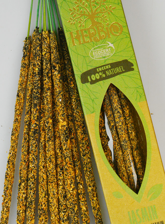 Bâtonnets d'Encens HERBIO Ecocertifiés - Jasmin 25g (pic 3)