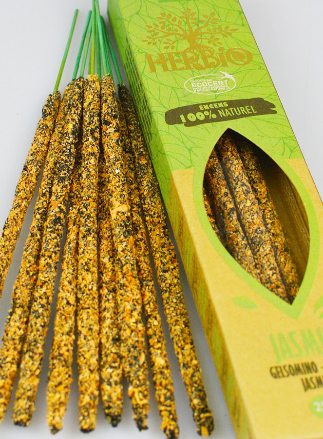 Bâtonnets d'Encens HERBIO Ecocertifiés - Jasmin 25g (pic 4)