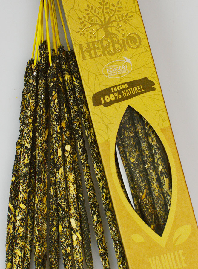 Bâtonnets d'Encens HERBIO Ecocertifiés - Vanille 25g (pic 3)